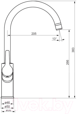 Изображение товара Смеситель Damixa Eclipse 310721400