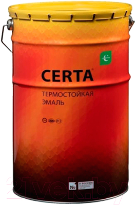 Краска Certa Термостойкая 9004 800С (25кг, черный)