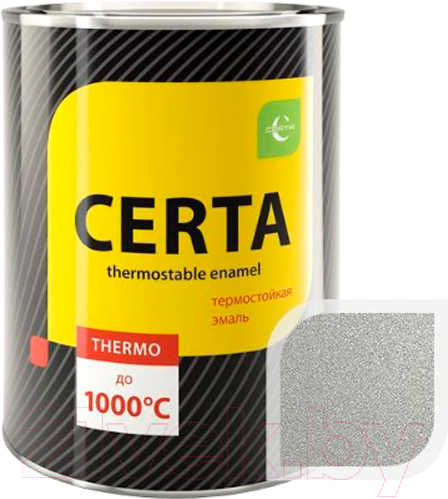 Эмаль Certa HS Термостойкая 800С (800г, серый титан)