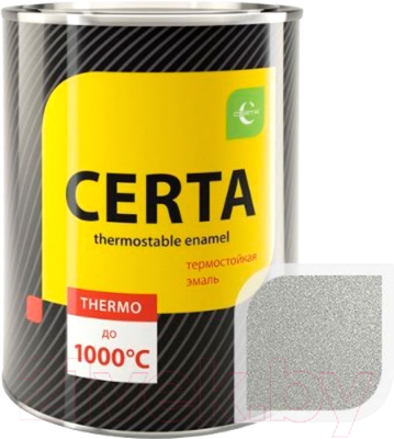 Эмаль Certa HS Термостойкая 800С (800г, серый титан)