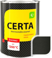 Эмаль Certa HS Термостойкая 1200С (800г, черный сатин) - 