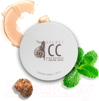 Изображение товара Кушон PREMIUM CC-крем Homework Secret Cream С секретом улитки SPF 20 (15мл)