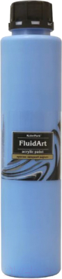 Акриловая краска KolerPark Fluid Art Жидкий акрил (800мл, голубой)