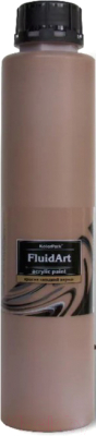Акриловая краска KolerPark Fluid Art Жидкий акрил (800мл, коричневый)