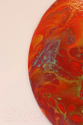 Акриловая краска KolerPark Fluid Art Жидкий акрил (800мл, красный)