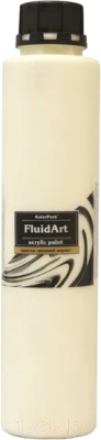Акриловая краска KolerPark Fluid Art Жидкий акрил (800мл, молочный)