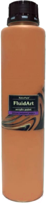 Акриловая краска KolerPark Fluid Art Жидкий акрил (800мл, оранжевый)