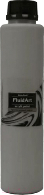 Акриловая краска KolerPark Fluid Art Жидкий акрил (800мл, серый)