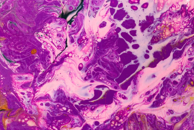 Акриловая краска KolerPark Fluid Art Жидкий акрил (800мл, фиолетовый)