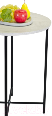 Журнальный столик Мебелик BeautyStyle 16 (дуб дымчатый/черный)
