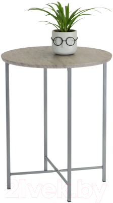 Журнальный столик Мебелик BeautyStyle 16 (серый шпат/металлик)