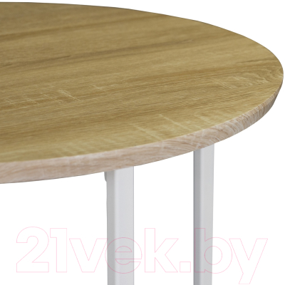 Журнальный столик Мебелик BeautyStyle 16 (дуб сонома/белый)