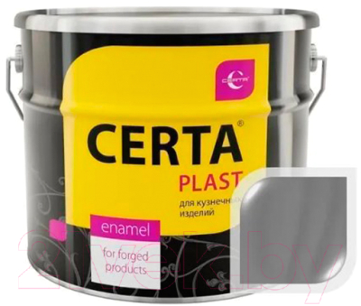 Эмаль Certa Plast (10кг, полуглянцевый серый)