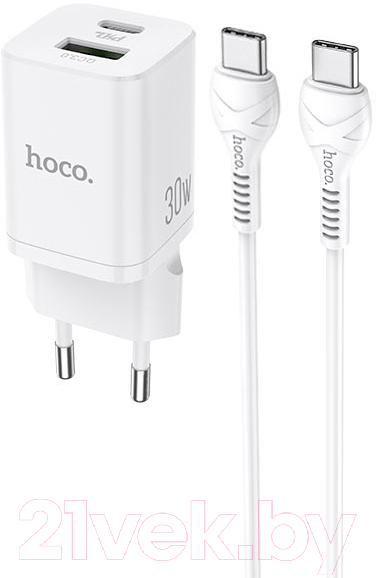 Зарядное устройство сетевое Hoco N13 PD30W+QC3.0 USB Type-C-Type-C