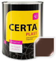 Эмаль Certa Plast RAL8019 (800г, полуглянцевый шоколад темный) - 