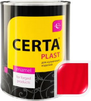 Эмаль Certa Plast RAL3020 (800г, полуглянцевый ярко-красный) - 