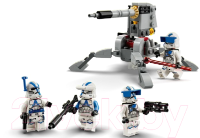 Конструктор Lego Star Wars Боевой набор клонов 501-го легиона / 75345