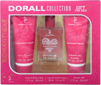 Парфюмерный набор Dorall Collection Romantique Туалетная вода+Гель для душа+Лосьон (30мл+50мл+50мл) - 