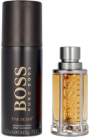 Парфюмерный набор Hugo Boss Boss The Scent Туалетная вода 50мл+Дезодорант-спрей 150мл - 