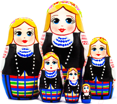 Матрешка сувенирная Брестская Фабрика Сувениров В белорусской традиционной одежде / 6206