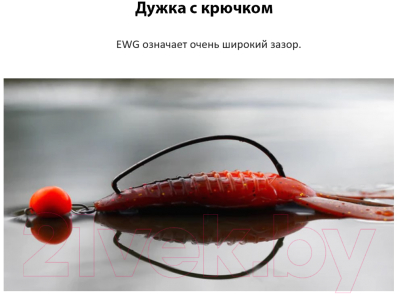 Набор крючков рыболовных Gamakatsu Worm Ewg Hooks Sil Stopper Black №1 / 185014-001 (5шт)