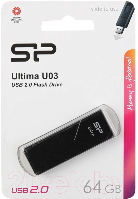 Usb flash накопитель Silicon Power Ultima U03 64GB (SP064GBUF2U03V1K)
