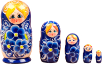 Матрешка сувенирная Sima-Land Нина / 6032600 (синий) - 