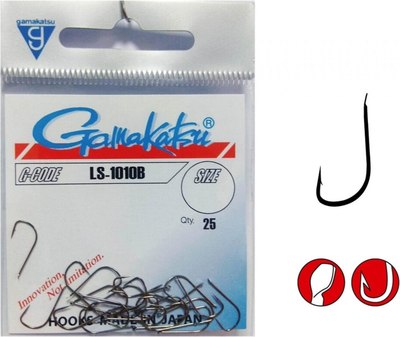 Набор крючков рыболовных Gamakatsu LS-1010B Hooks Bronze №12 / 146508-012 (25шт)