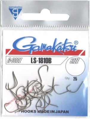 Набор крючков рыболовных Gamakatsu LS-1810B Hooks Bronze №12 / 146548-012 (25шт)