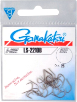 Набор крючков рыболовных Gamakatsu LS-2210B Hooks Bronze №10 / 146560-010 (25шт) - 