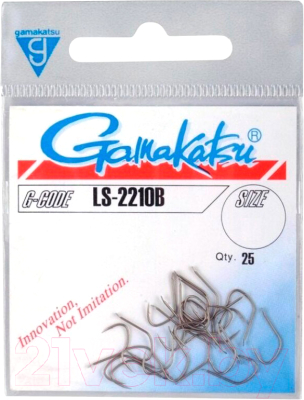 Набор крючков рыболовных Gamakatsu LS-2210B Hooks Bronze №10 / 146560-010 (25шт)