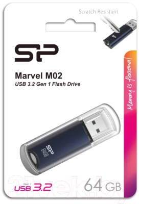 Usb flash накопитель Silicon Power Marvel M02 64GB (SP064GBUF3M02V1B)