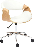 Кресло офисное Tetchair Bend кожзам (натуральный/белый) - 