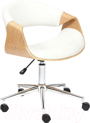 Кресло офисное Tetchair Bend кожзам (натуральный/белый)