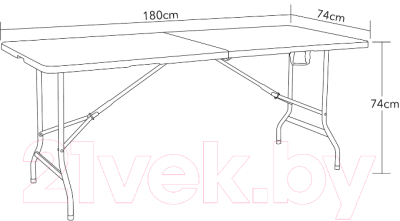 Стол складной Angioletto 180см