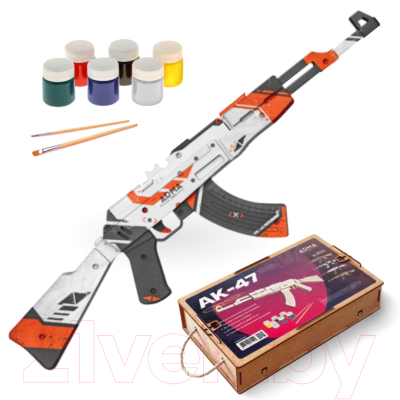 Автомат игрушечный Arma.toys Резинкострел АК-47 / AT006COLOR (под покраску)