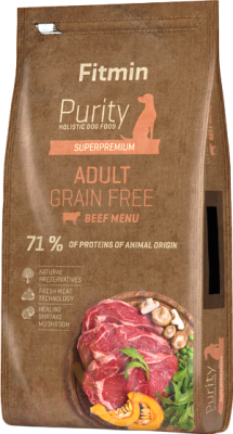 Сухой корм для собак Fitmin Purity Adult Beef (2кг)