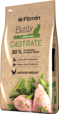 Сухой корм для кошек Fitmin Purity Castrate (400г)