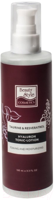 Тоник для лица Beauty Style Taurine & Resveratrol Гиалуроновый (100мл)