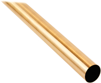 Труба для карниза Lm Decor Гладкая 16мм (золото, 2.4м) - 