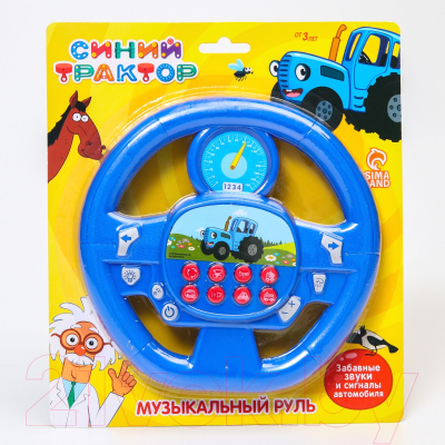 Развивающая игрушка Синий трактор Музыкальный руль / 6960427
