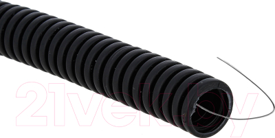 Труба для кабеля EKF PROxima ПВХ Plast / tg-z-20-100-black