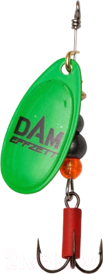 Блесна DAM FZ Fluo Spinner 4 S / 60683 (зеленый)