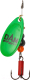 Блесна DAM FZ Fluo Spinner 4 S / 60683 (зеленый) - 