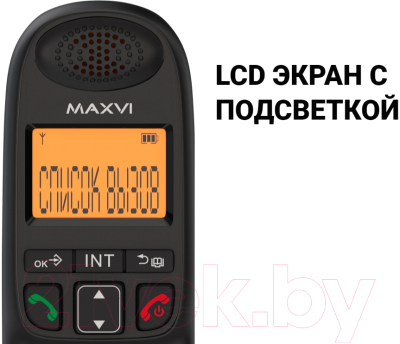 Беспроводной телефон Maxvi AM-01 (черный)