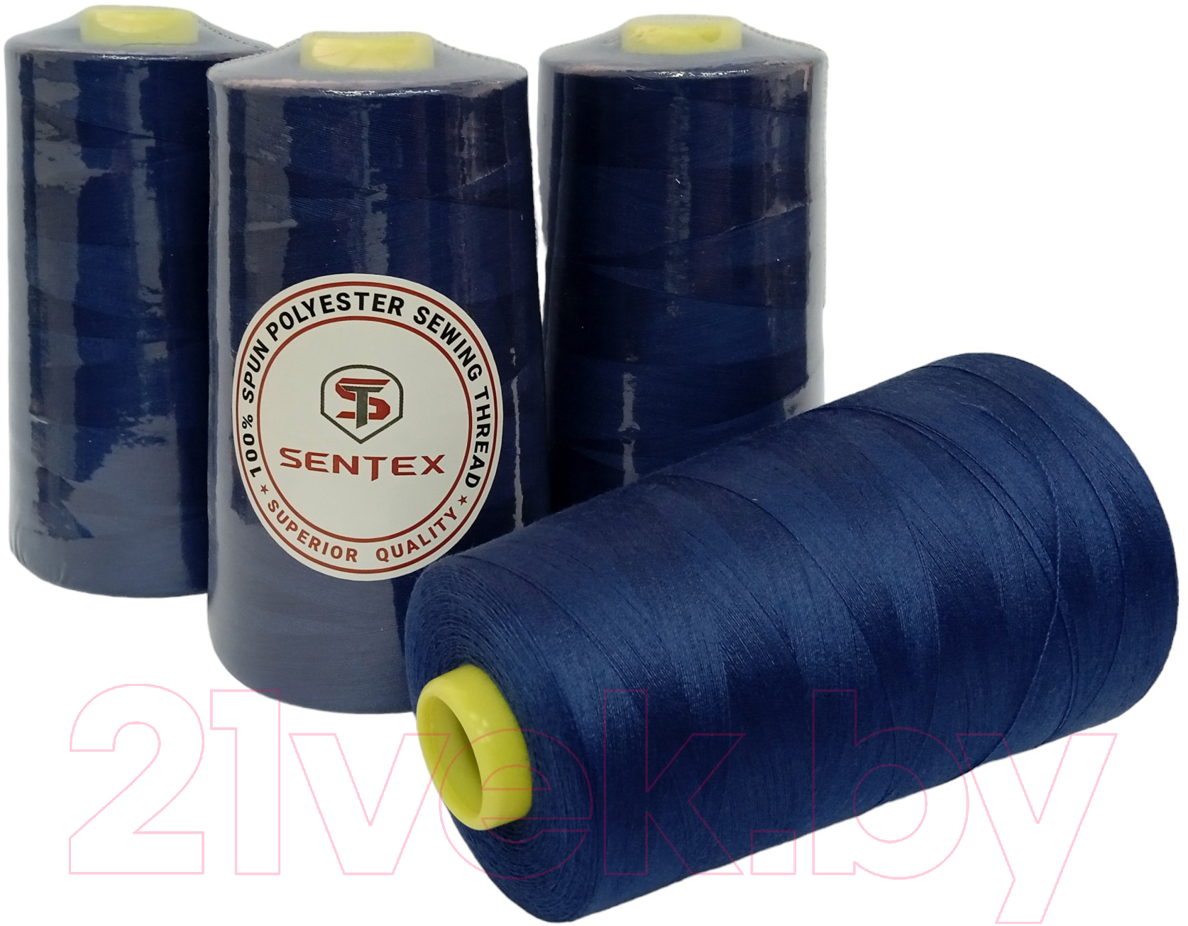 Набор швейных ниток Sentex 100% полиэстер 50/2 5000 ярдов 1298 (4шт)