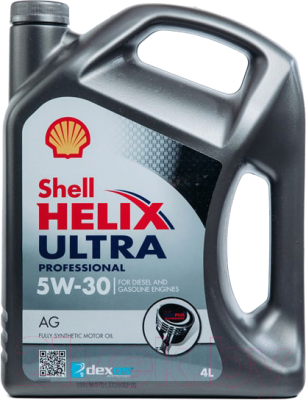 Моторное масло Shell Helix Ultra Professional AG 5W30 (5л)