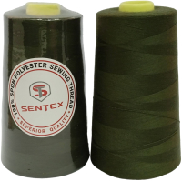 Набор швейных ниток Sentex 100% полиэстер 50/2 5000 ярдов 1358 (2шт) - 