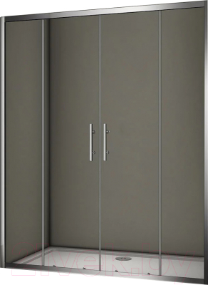 Душевая дверь Veconi 150x190 / VN62-150-01-19C3 (стекло прозрачное/хром)