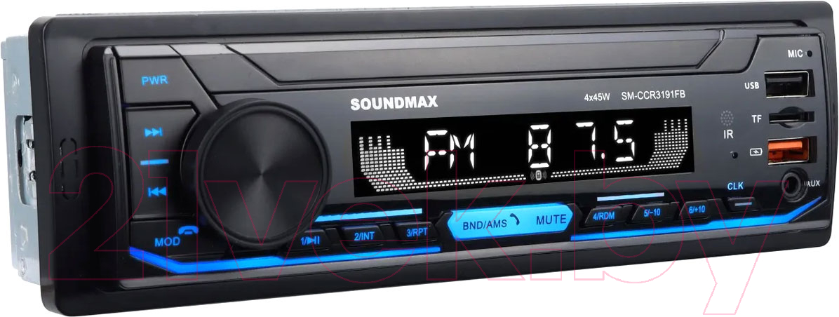 Бездисковая автомагнитола SoundMax SM-CCR3191FB